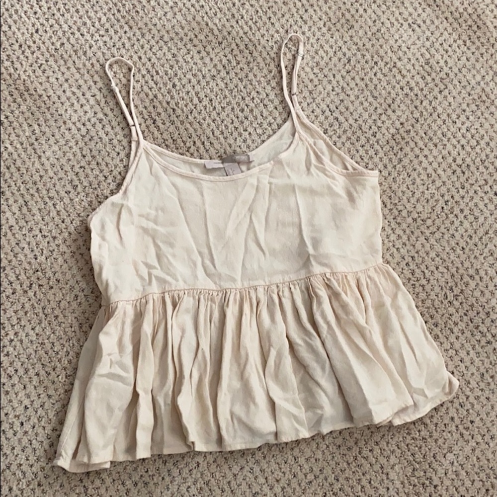 Peach flowy cami, size S